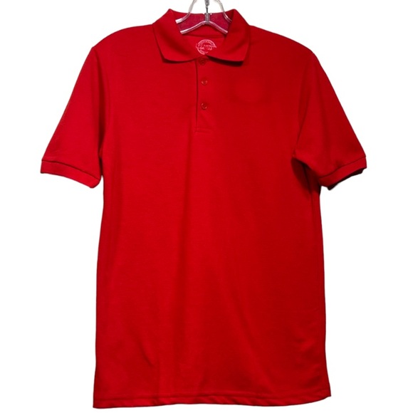 Red Polo Shirt Uniform Approved School Unisex Size 14 (Big Girls) (Big Boy) - Picture 8 of 14